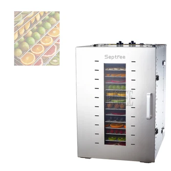 16-слойная машина для обезвоживания фруктов и овощей, сушилка для воздуха, машина для сушки сухофруктов, сушилка для пищевых продуктов 220 В 1000 Вт