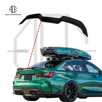 Крыло заднего спойлера багажника из сухого углеродного волокна для BMW M3 M4 G20 G22 G80 G82 Седан V Style