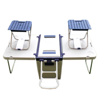 Складной стол, стул, Набор походных столов, Портативный Складной многофункциональный стол для пикника на открытом воздухе, холодильник для хранения продуктов, изолированный ящик