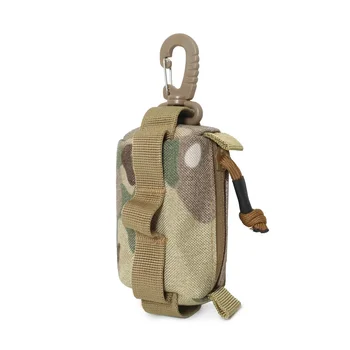 Мужская и женская походная тактическая сумка EDC на молнии, держатель для ключей, кошелек для монет, военный кошелек, маленькая сумка-органайзер