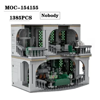 Новый MOC-154155 для общественных лаунжей и общежитий, Игрушечная модель из строительных блоков, 1385 шт., Рождественские Игрушки на День рождения для взрослых и детей, Подарки