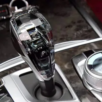 Ручки коробки передач ZWNAV Ручка переключения передач с украшением в виде кристаллов для BMW 3 Серии X5 X6 X7 Z4 2019 2020 Аксессуары Высокого качества
