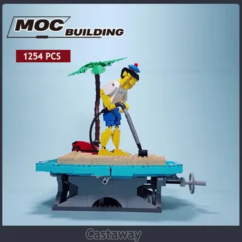 Строительные блоки Moc Модель GBC Потерпевший кораблекрушение Технология сборки своими руками Кирпичи Наука Творческие игрушки Подарки